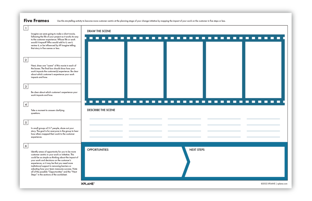 Five Frames worksheet