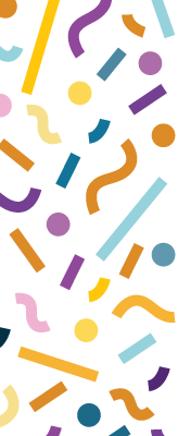 Multi-colour confetti