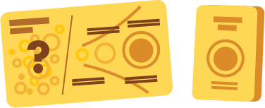 A yellow map and guidebook.